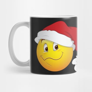 Santa Smiley Face Emoticon Mug